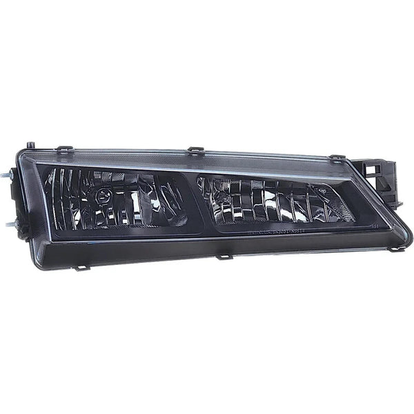 AS Pair LED DRL Halo Silvia S14 96-98 Black Clear Headlights Black RHD for UK