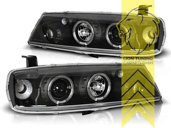 LT Pair LED DRL Lightbar Headlights Opel  Vauxhall Calibra 89-97 black LHD