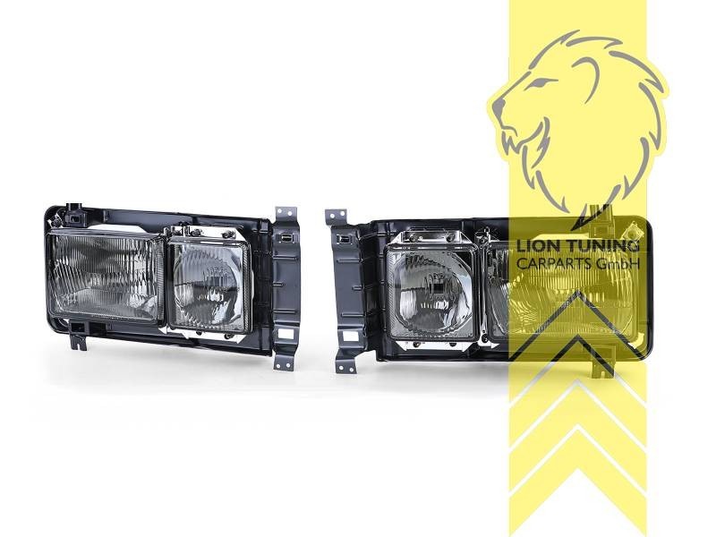 LT Aftermark Headlights VW T3 Van Multivan Caravelle Bus Box Flatbed 79-92 black