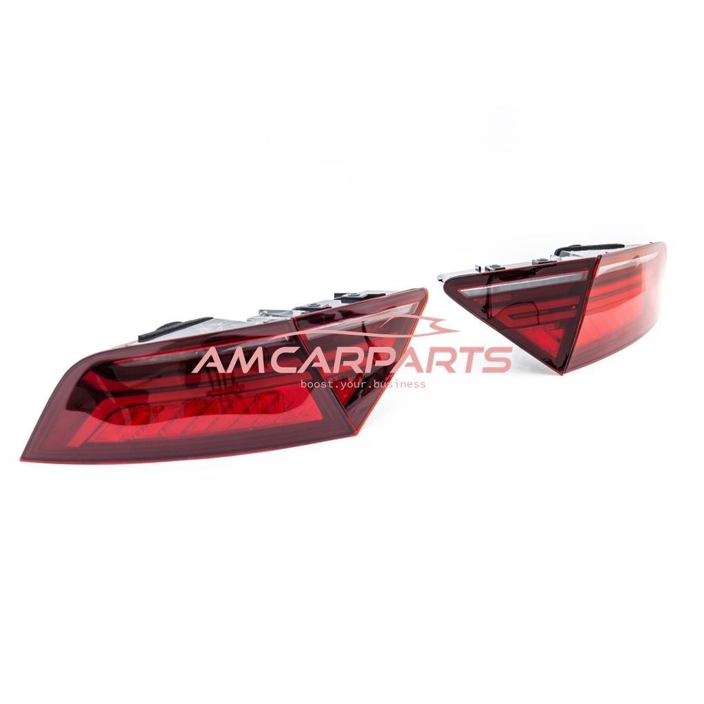AMCP Pair LED Lightbar Rear Lights Tail Audi A7 C7 4G smoke red 10-14 LHD