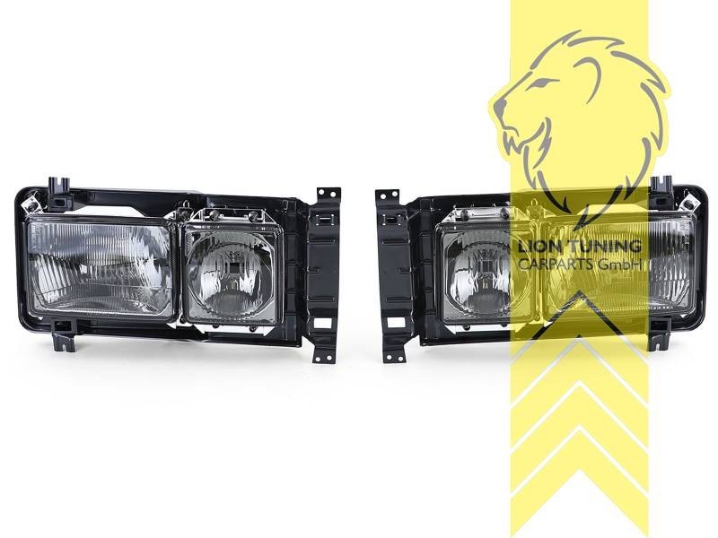 LT Aftermark Headlights VW T3 Van Multivan Caravelle Bus Box Flatbed 79-92 black