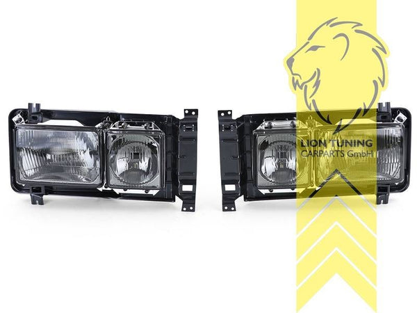 LT Aftermark Headlights VW T3 Van Multivan Caravelle Bus Box Flatbed 79-92 black