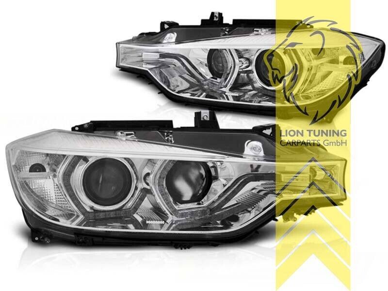 LT LED DRL Lightbar Headlights BMW F30 Sedan F31 Touring LCI chrome LHD