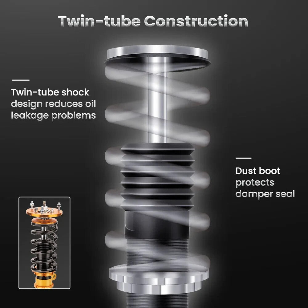 MXPR Adjustable Height Lowering Coilovers Kit BMW E46 3 98-06 325i 330i