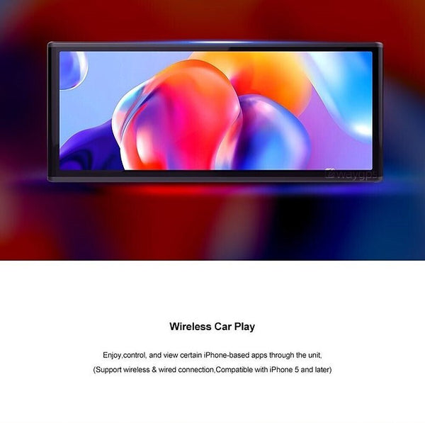 All Universal QLED 8.9" Touch Screen Car Stereo Wireless CarPlay Android BT USB