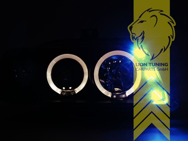 LT LED DRL Lightbar Halo Ring Headlights Seat Ibiza 6K 93-99 Cordoba chrome LHD