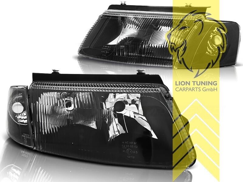 LT Pair LED DRL Halo Headlights VW Passat 3B Limousine Variant Fogs black LHD