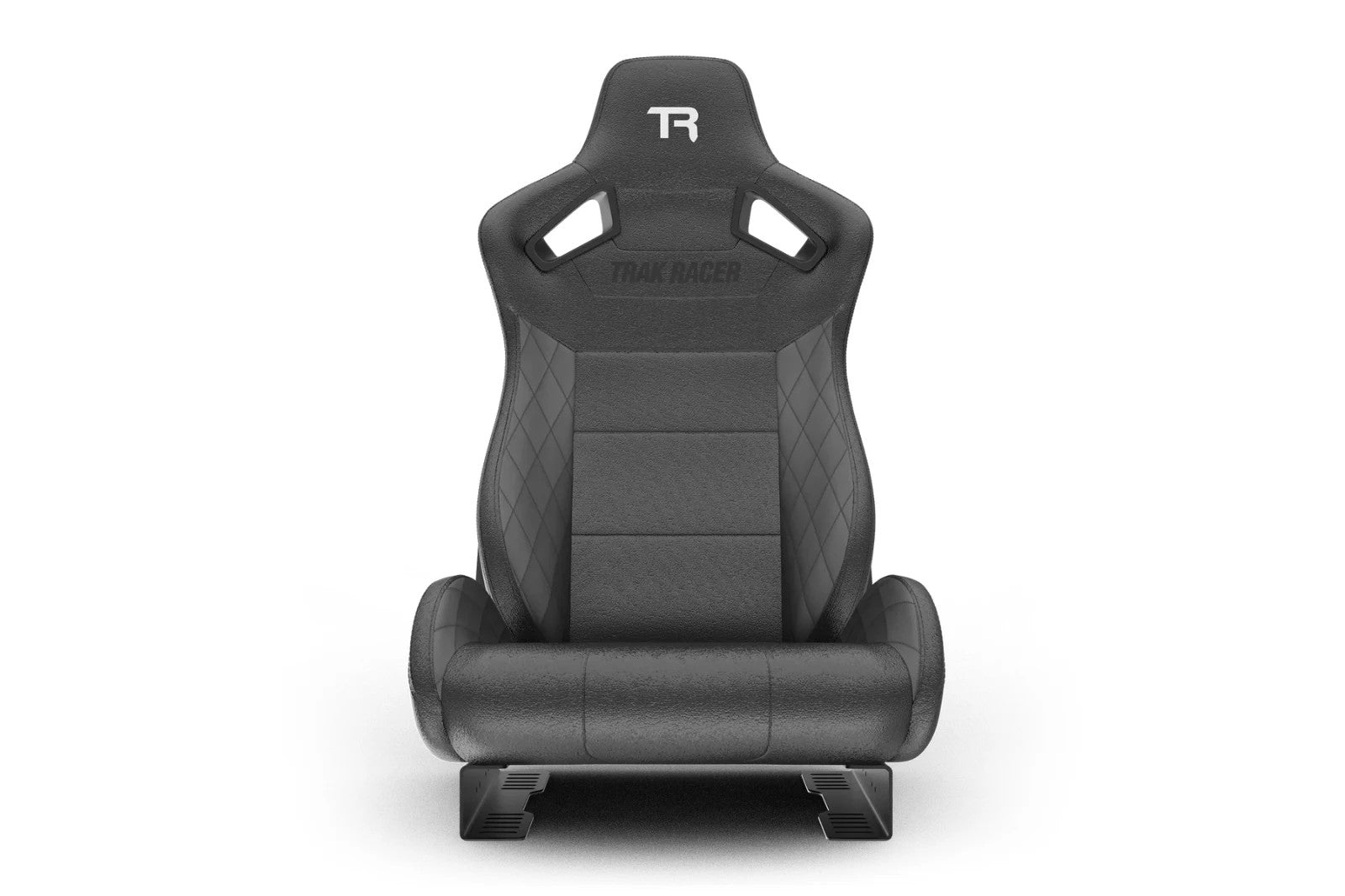 Trak Racer Sim Driving Simulator x1 Ind Bucket Seat Racing Diamond Stitch Black