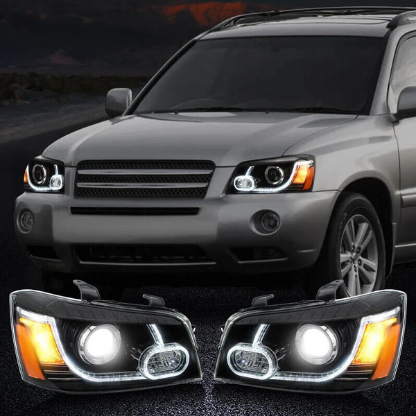 VLAND Toyota Highlander 1 01-07 MK1 XU20 LED DRL Lightbar Headlights for US LHD