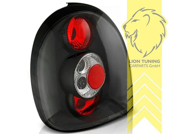 LT Pair Halogen Rear Lights Tail Lamps Opel Corsa B 93-00 black LHD