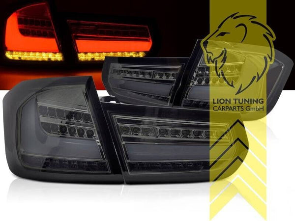 LT LED DRL Lightbar Rear Tail Lights BMW 3 Series F30 F35 11-15 Smoke LHD