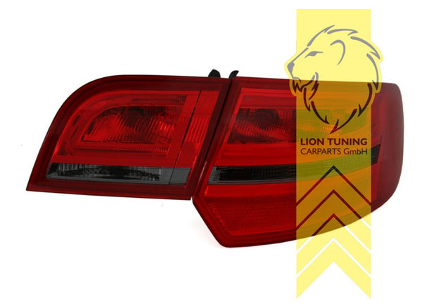 LT LED Lightbar Rear Lights Tail Lamps Audi A3 SB 8P 8PA 04-08 Red Smoke S3 LHD