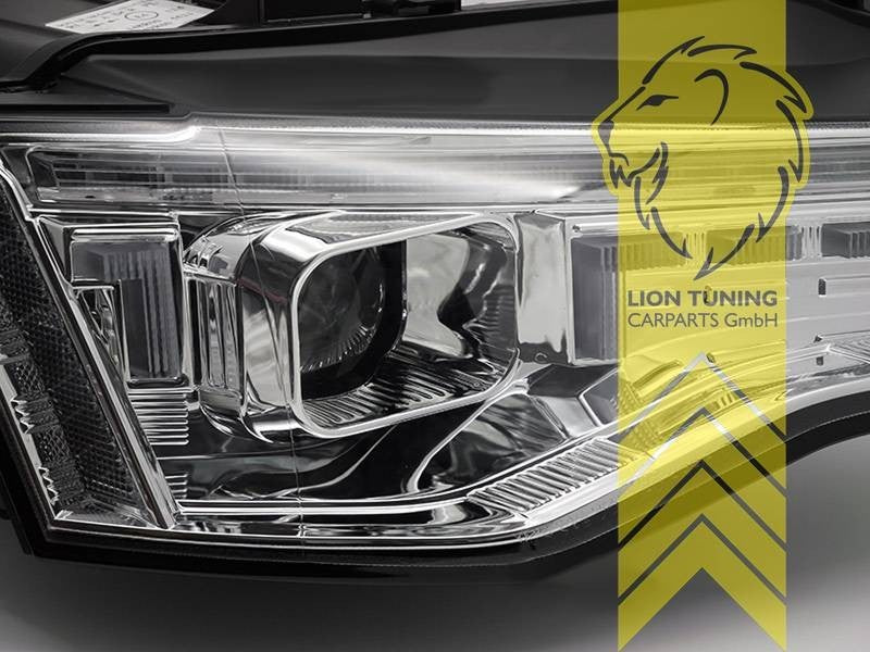 LT LED DRL Lightbar Headlights Audi A5 8T 8F 11-16 Coupe Cabrio Sportb chrom LHD