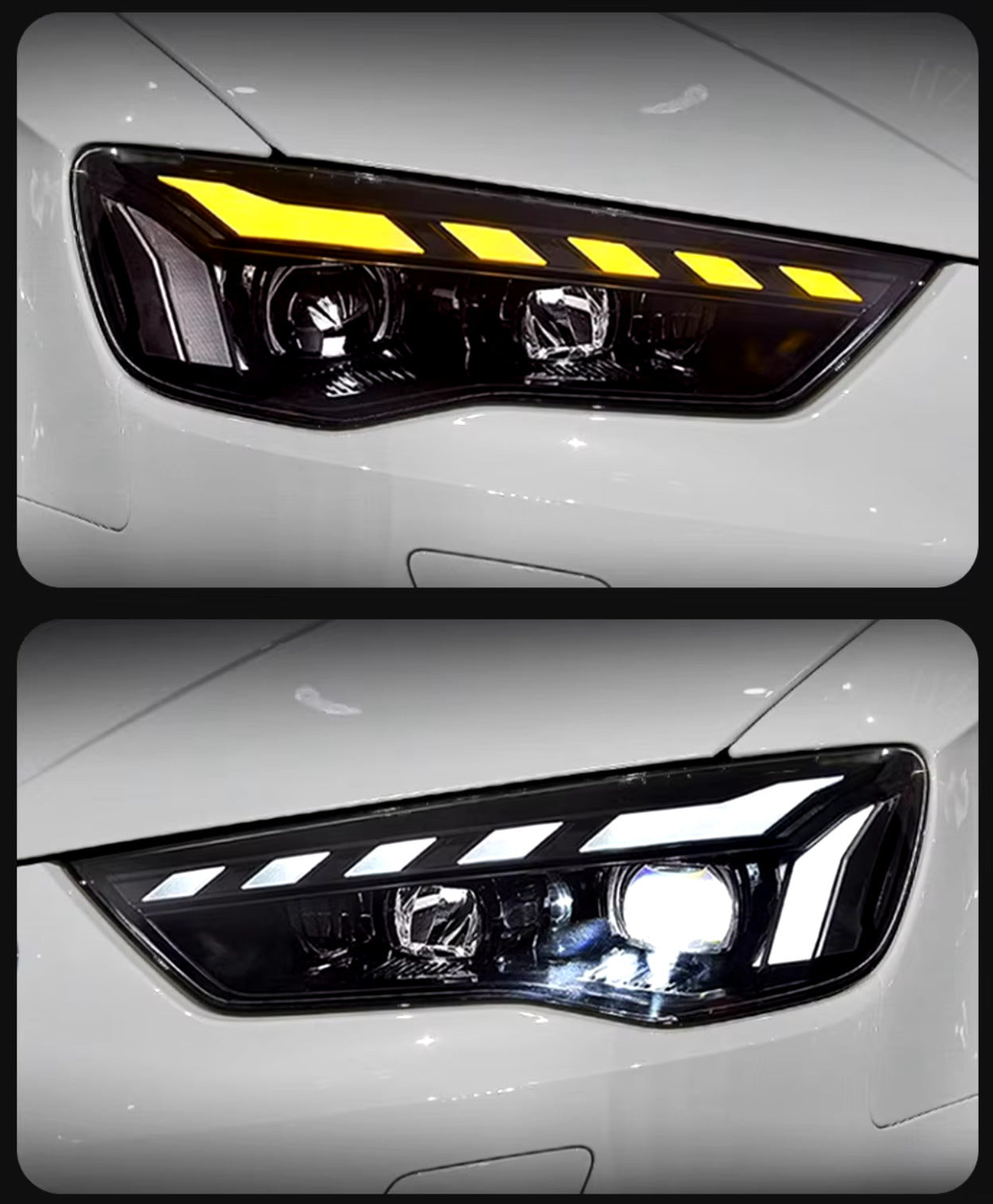 TYPY Pair LED DRL Lightbar Headlights Audi A3 13-16 A3 8V S3 RS3 LHD RHD