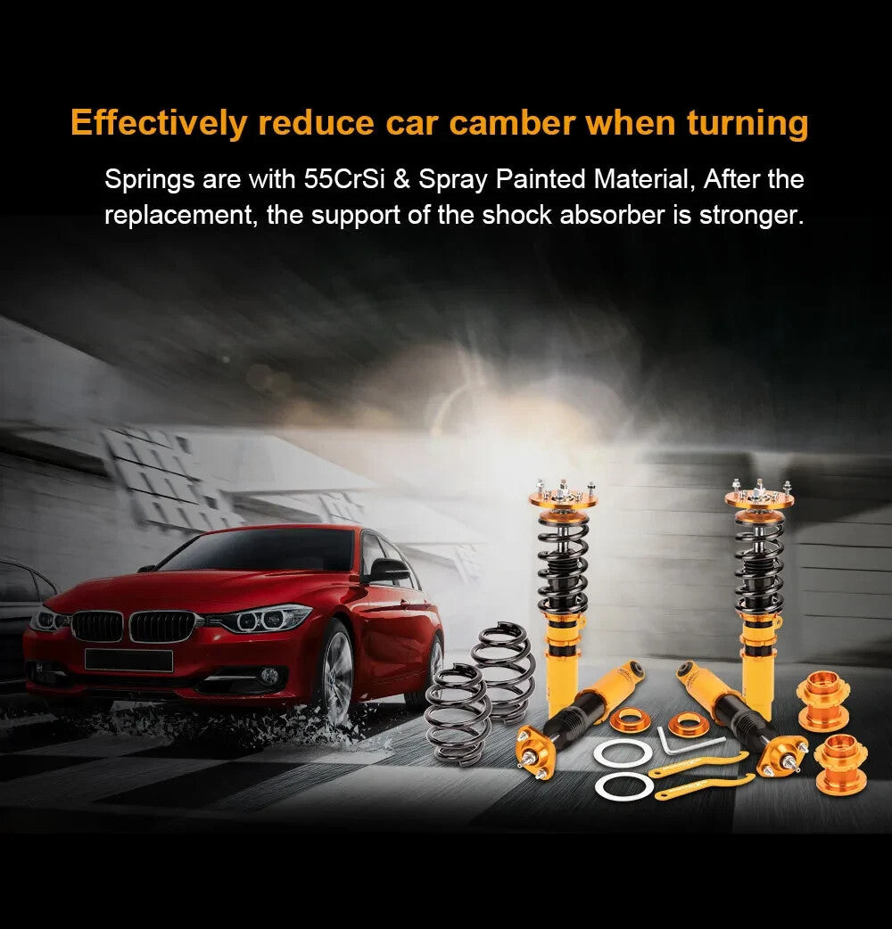 MXPR Adjustable Height Lowering Coilovers Kit BMW E46 3 98-06 325i 330i