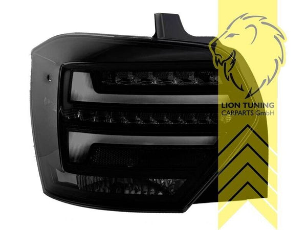 LT Pair LED DRL Rear Lights Tail Lamps VW Polo 2G AW AW1 BZ1 BLACK dynamic LHD