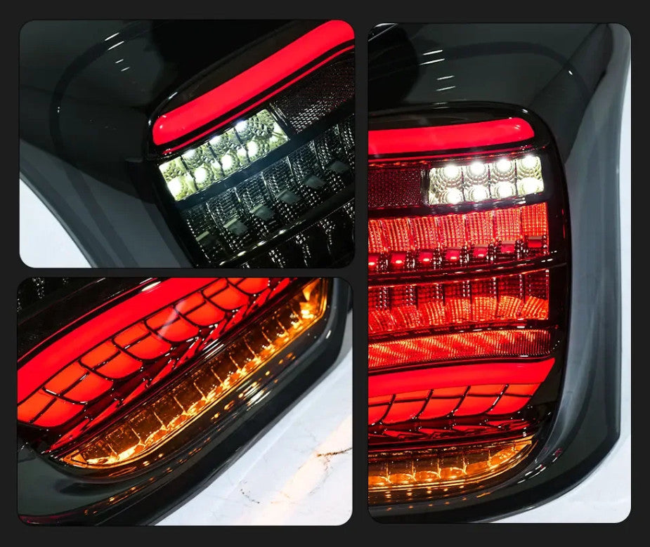 TYPY Pair LED DRL 17-23 Suzuki Swift Rear Lights Dynamic Tail Lamps LHD