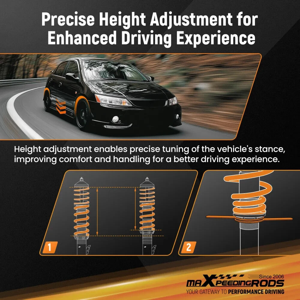 MXPR Comfort Lowering Suspension Coilovers BMW 3 Series E36 Coupe Saloon 91-99