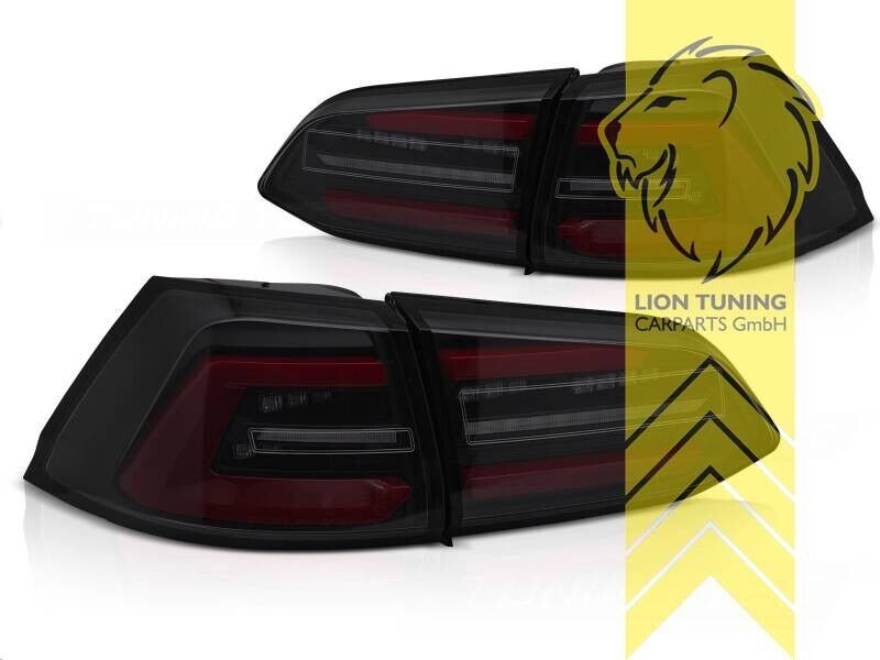 LT LED REAR LIGHTS Tail VW Golf 7 BA5 17-19 Facelift Variant black red smoke LHD