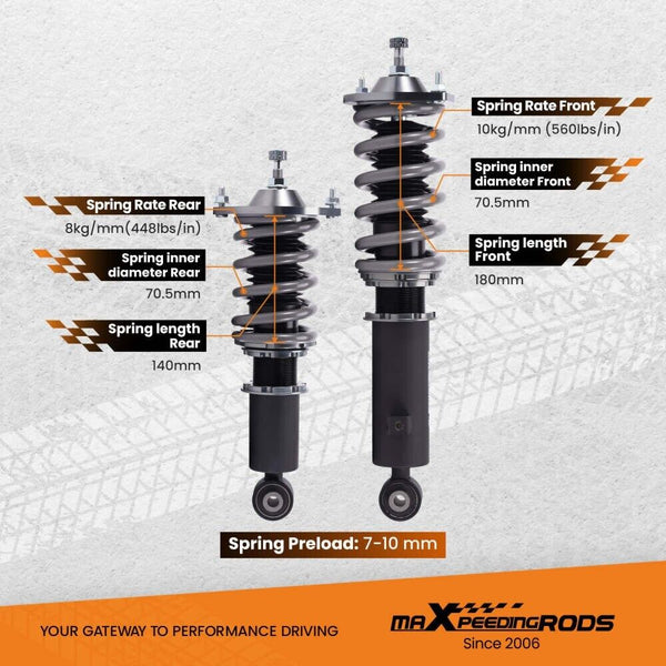 MXPR Pro Advanced Lowering Coilovers Mazda MX-5 NA NB 1998-2005 Miata 1 2 MX5