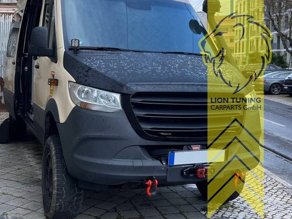 LT Grille front radiator bumper Mercedes Sprinter W907 W910 18+ black matte