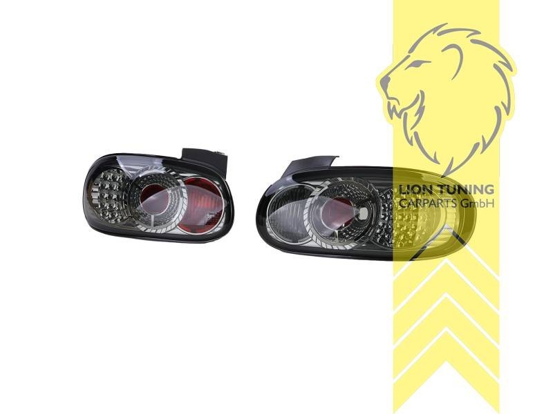 LT Pair LED Rear Lights Mazda MX5 NB 2 MK2 98-05 MX-5  chrome smoke LHD