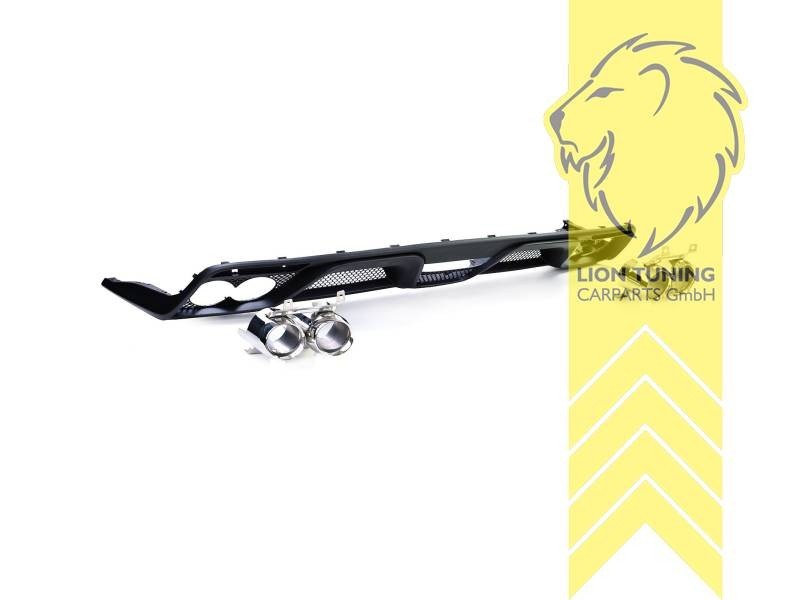 LT Rear Bumper Rear Diffusor black gloss Ford Mustang 6 + Shelby GT350 14-17