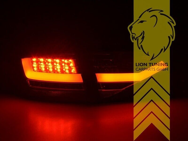 LT Pair LED REAR LIGHTS Lightbar DRL Audi A4 B8 8K 07-11 sedan black LHD