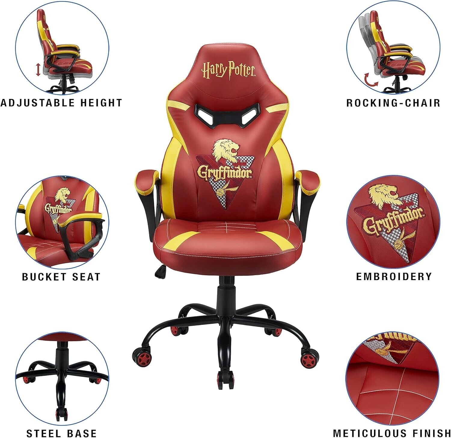 Subsonic Harry Potter - Junior gamer chair - Gaming office chair - Official