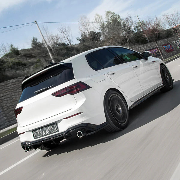 OW Rear Diffuser Valance VW Golf MK 8 GTI / R-Line 2020+ Gloss Black ABS