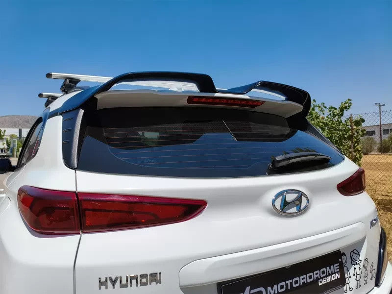 Motordrome Rear Wing Spoiler Hyundai Kona N-Line Mk1 Facelift Gloss Black