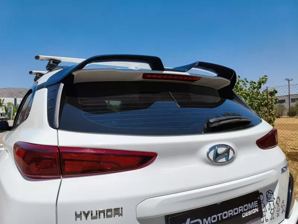 Motordrome Rear Wing Spoiler Hyundai Kona N-Line Mk1 Facelift Gloss Black