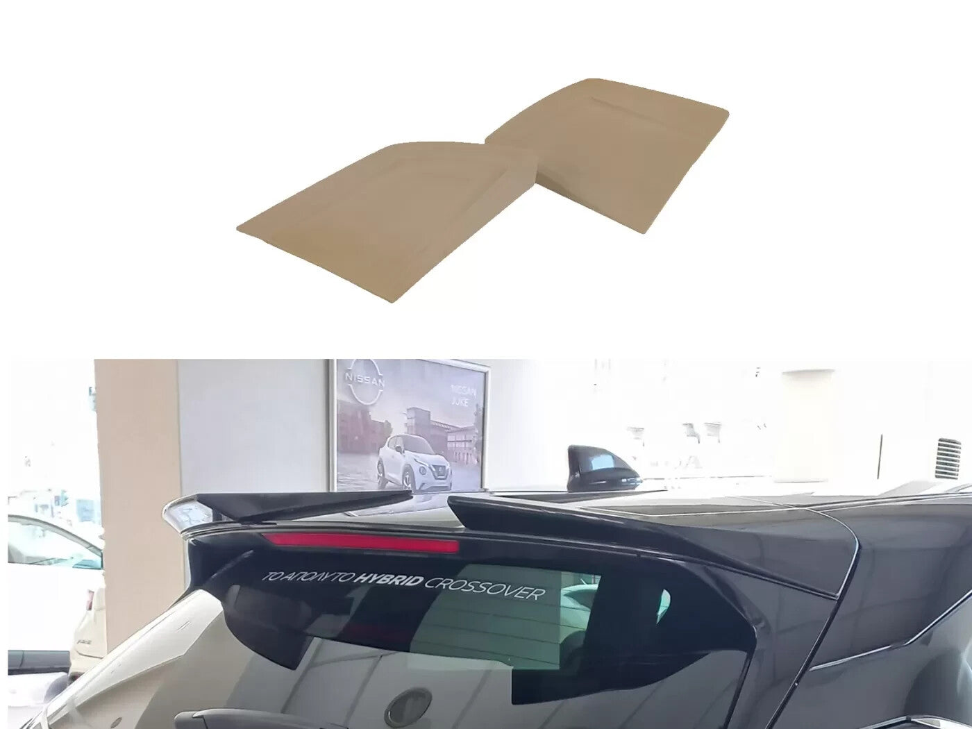 Motordrome Roof Rear Spoiler Wing Qashqai J12 2021+ Gloss Black