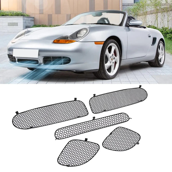 Aftermarket 5pcs Car Front Bumper Vent Mesh Grilles Porsche Boxster 986 97-02