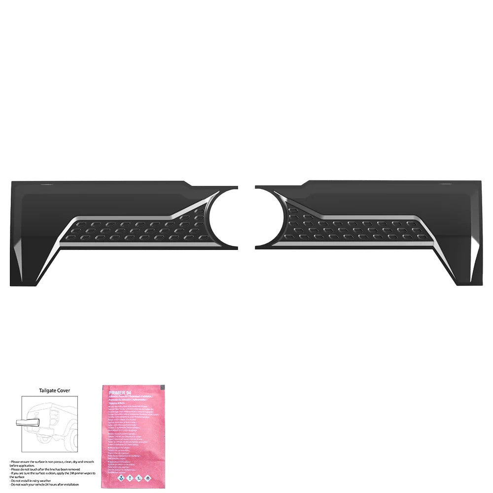 OW  Tailgate Cover Panel Armour VW Amarok 2022+ HD Body Styling Matte Black