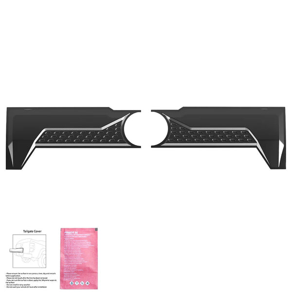 OW  Tailgate Cover Panel Armour VW Amarok 2022+ HD Body Styling Matte Black