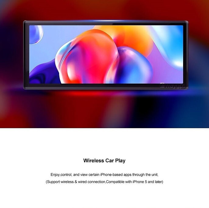 All Universal QLED 8.9" Touch Screen Car Stereo Wireless CarPlay Android BT USB