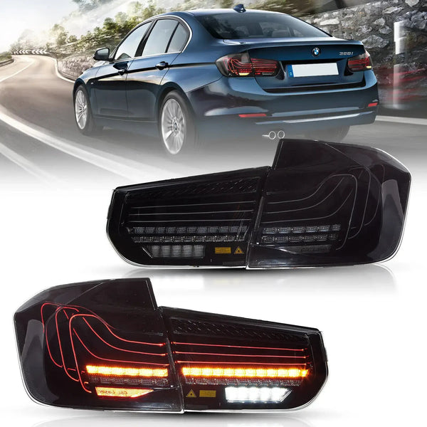 VLAND 12-19 BMW 3 Series F30 F80 LASER Lightbar LED DRL Sequential Rear Lights