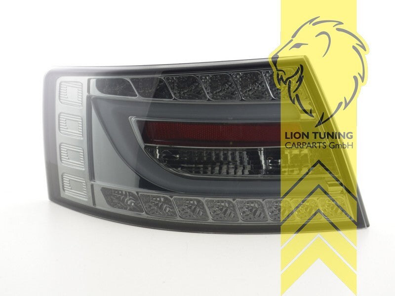 LT Set LED DRL Lightbar Rear Lights Tail Audi A6 C6 4F Sedan black 7 pin LHD