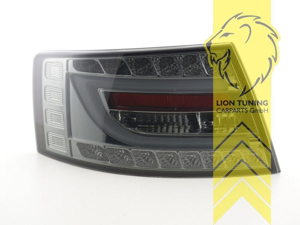 LT Set LED DRL Lightbar Rear Lights Tail Audi A6 C6 4F Sedan black 7 pin LHD