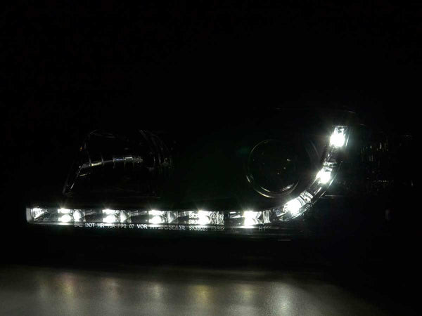 FK Pair LED DRL Lightbar Headlights BMW 3-series E36 Limo / Touring black RHD