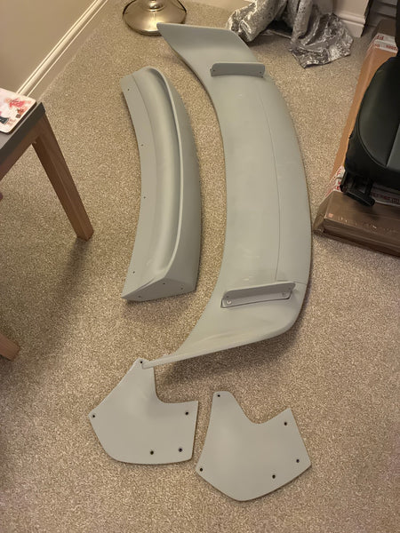DS Porsche 986 Boxster 96-04 GTS Rear Wing Boot Tail Spoiler GT3 GT4 Unpainted FRP