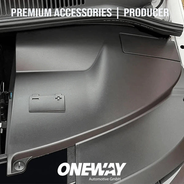 OW Battery & Headlight Cover VW Transporter T5.1 10-15 ABS Matt Black 3M Tape