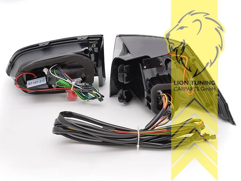 LT Pair LED DRL Lightbar REAR LIGHTS Tail VW Golf 7 BA5 13-17 smoke LHD