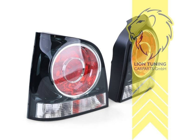 LT Pair Halogen Rear Lights VW Polo 9N3 9N 05-09 red & black LHD