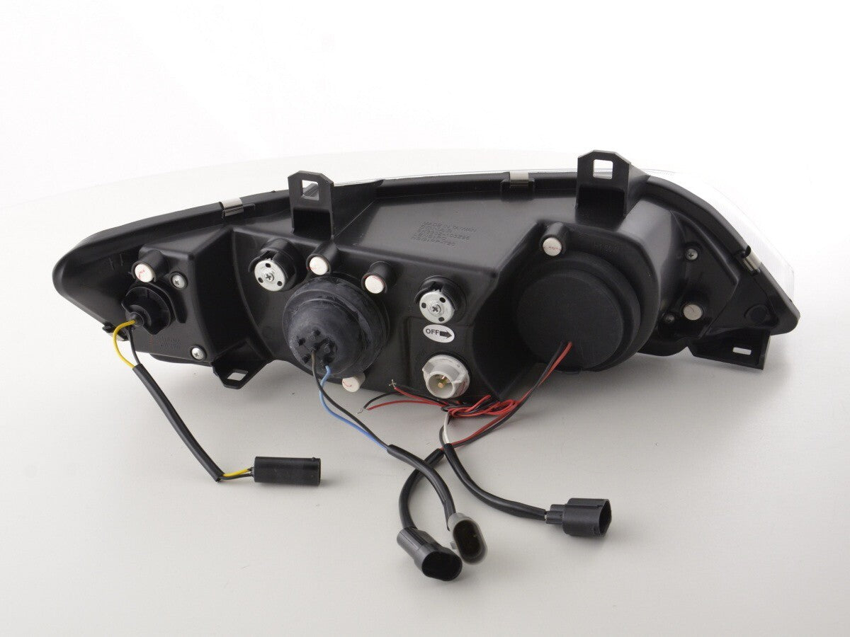 UK FK Pair LED DRL Lightbar Halo Angel Eye Headlights BMW Z3 E37 96-02 black LHD