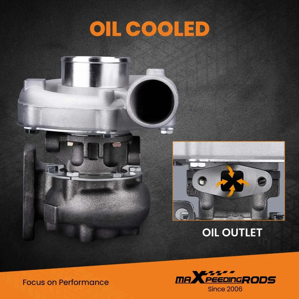 MXPR Universal Turbo Charger T3 T4 T04E Flange 5 bolts exhaust outlet turbocharg