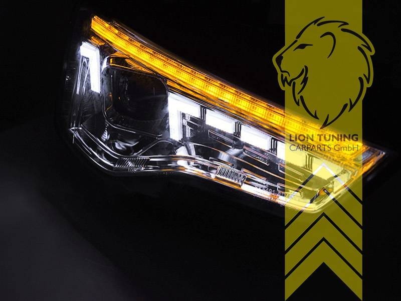 LT LED DRL Lightbar Headlights Audi A5 8T 8F 11-16 Coupe Cabrio Sportb chrom LHD