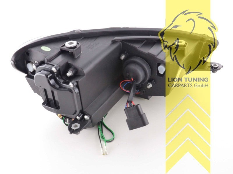 LT Pair LED DRL Lightbar Halo Headlights VW Scirocco 3 137 138 08-14 chrome LHD