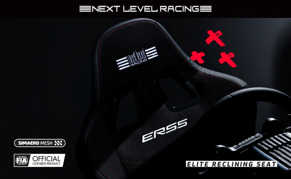 NLR ERS5 Elite x1 Universal Bucket Sports Seat Black Car Racing Simulator Sim